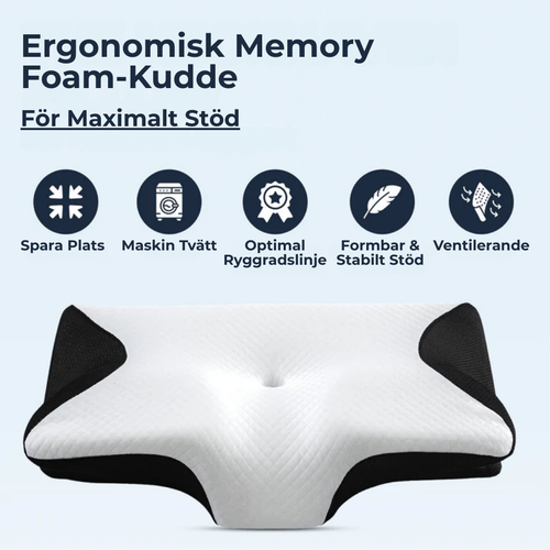 Ergonomisk Memory Foam-Kudde
